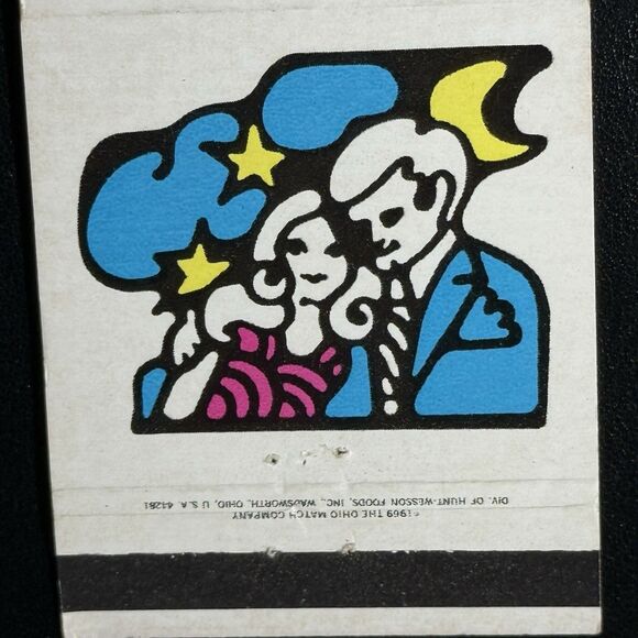 Unstruck 1969 Psychedelic Art Matchbook Lot of 4 Ohio Match Co Pop Art Designs - Picture 8 of 15